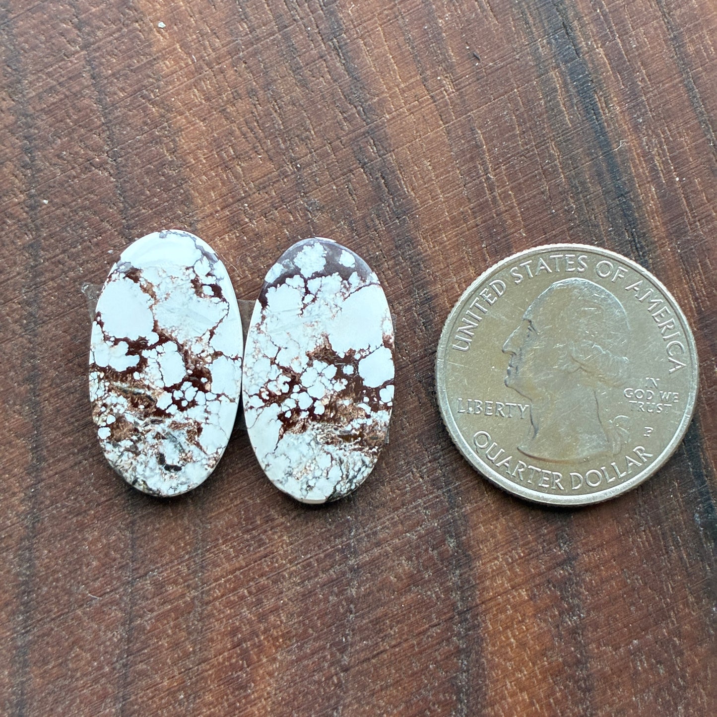 Wild Horse Jasper - Cabochon Pair - Oval - Teardrop