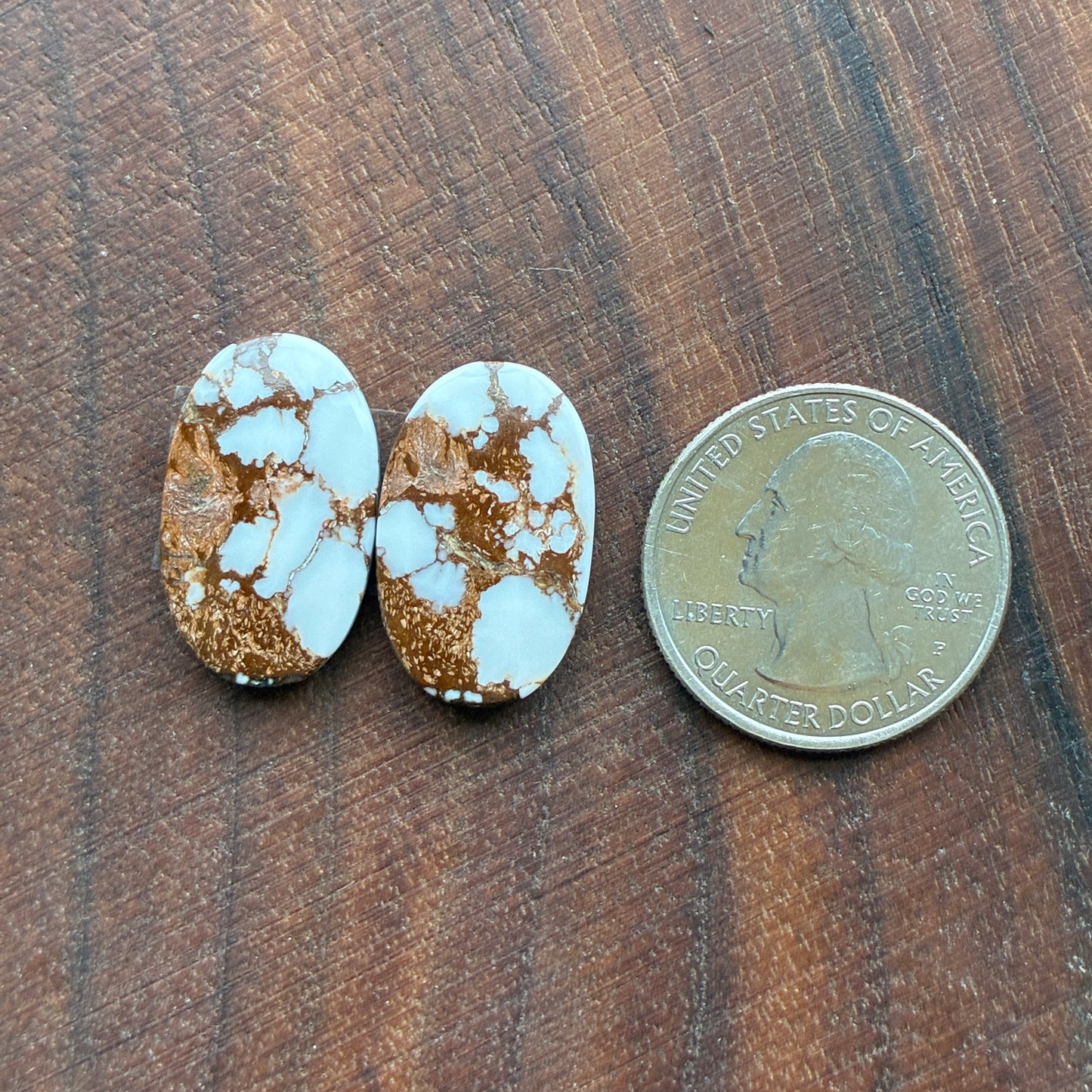 Wild Horse Jasper - Cabochon Pair - Oval - Teardrop