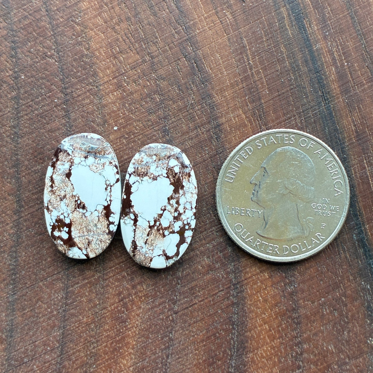 Wild Horse Jasper - Cabochon Pair - Oval - Teardrop