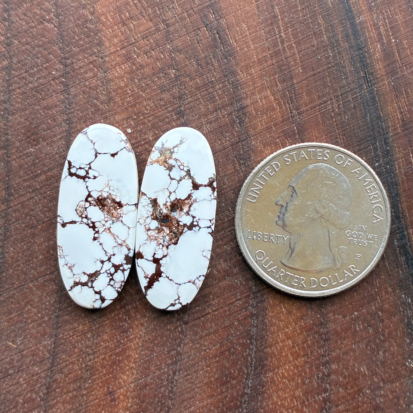 Wild Horse Jasper - Cabochon Pair - Oval - Teardrop