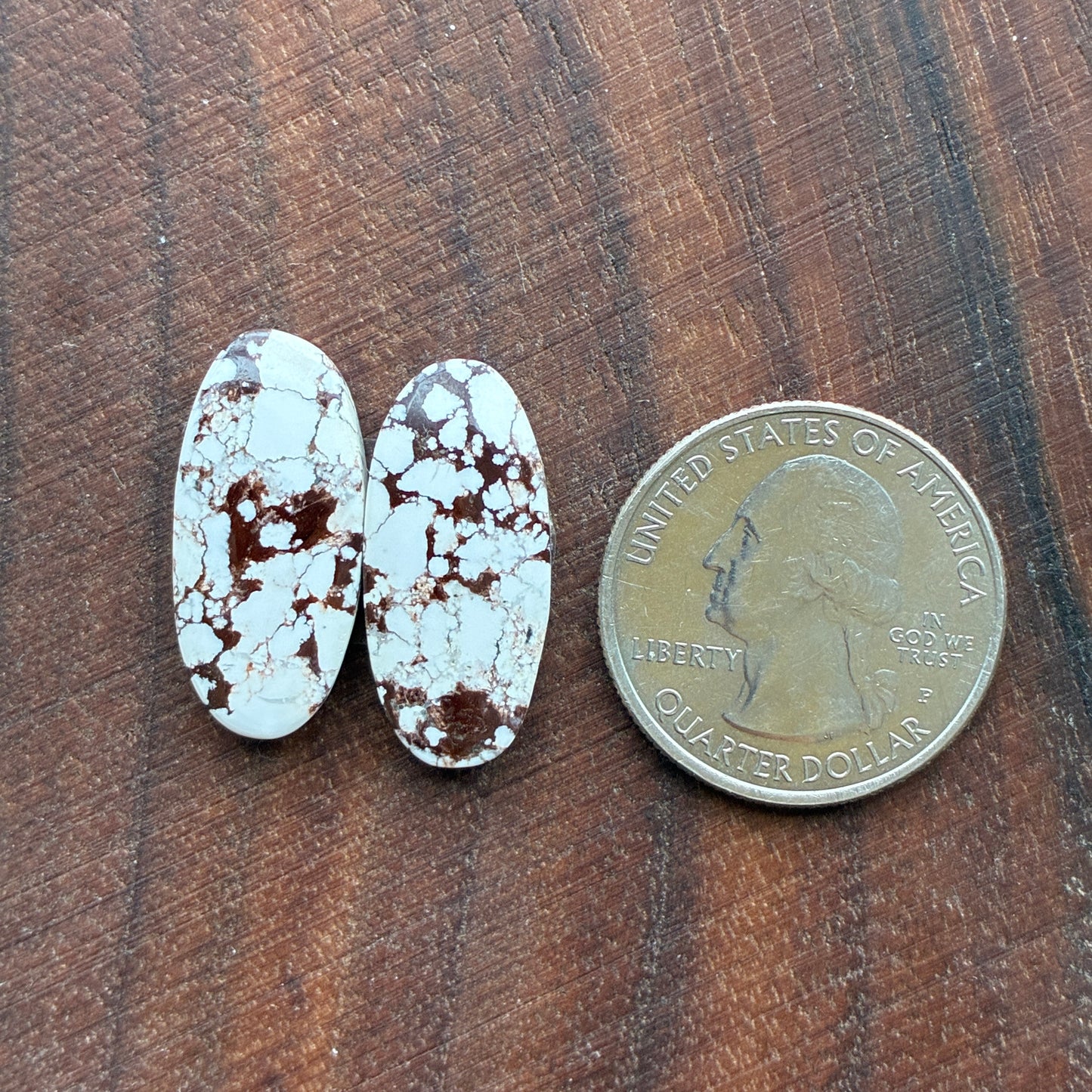 Wild Horse Jasper - Cabochon Pair - Oval - Teardrop
