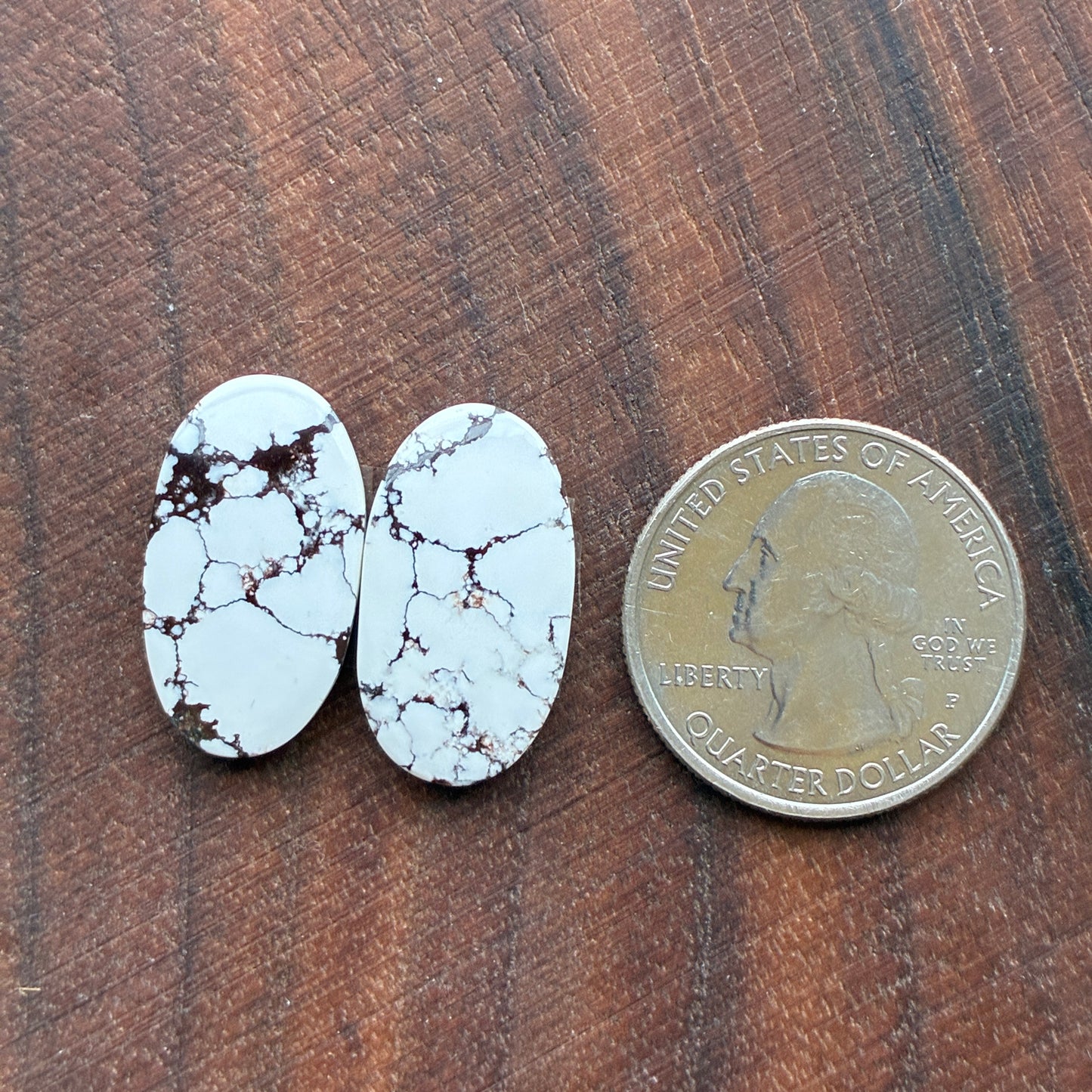 Wild Horse Jasper - Cabochon Pair - Oval - Teardrop