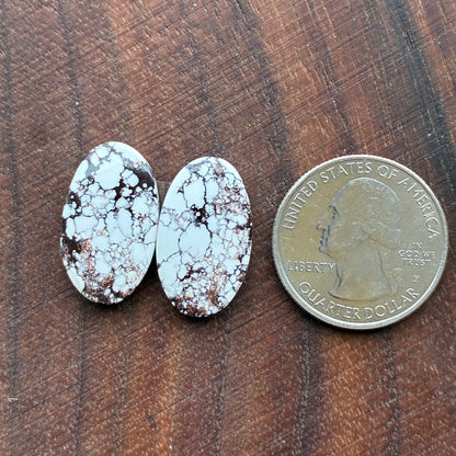 Wild Horse Jasper - Cabochon Pair - Oval - Teardrop