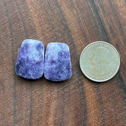 Lepidolite - Cabochon Pair - Round - Oval - Teardrop - Coffin - Square