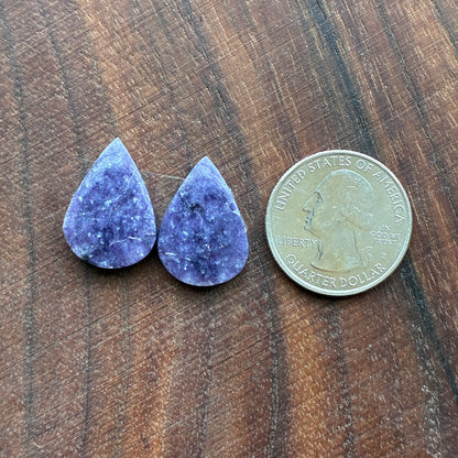 Lepidolite - Cabochon Pair - Round - Oval - Teardrop - Coffin - Square