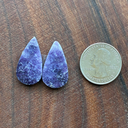 Lepidolite - Cabochon Pair - Round - Oval - Teardrop - Coffin - Square