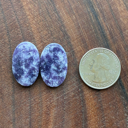 Lepidolite - Cabochon Pair - Round - Oval - Teardrop - Coffin - Square