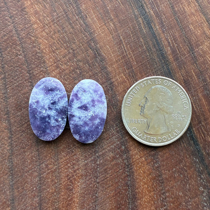 Lepidolite - Cabochon Pair - Round - Oval - Teardrop - Coffin - Square