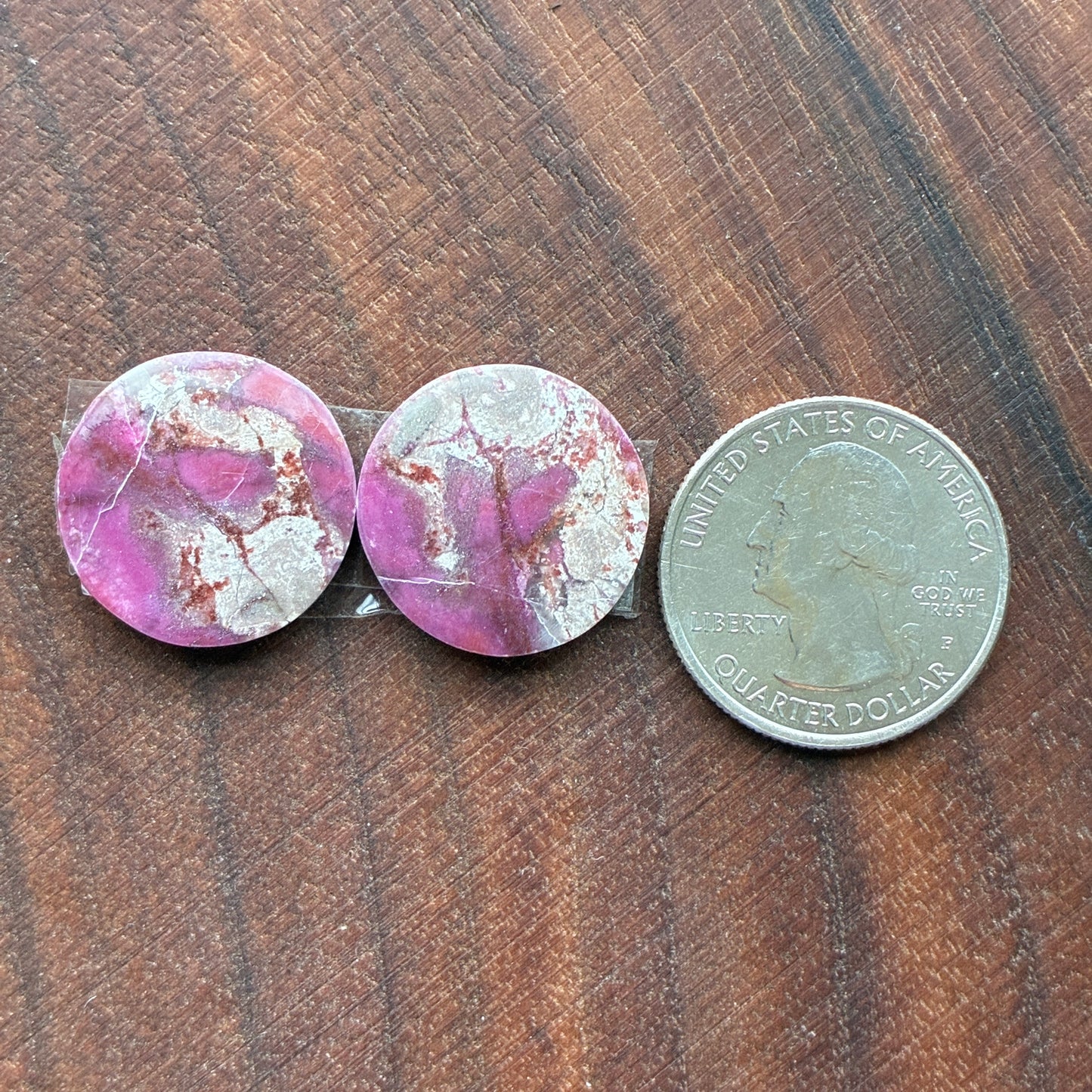 Cobalt Calcite - Cabochon Pair - Oval - Teardrop - Round