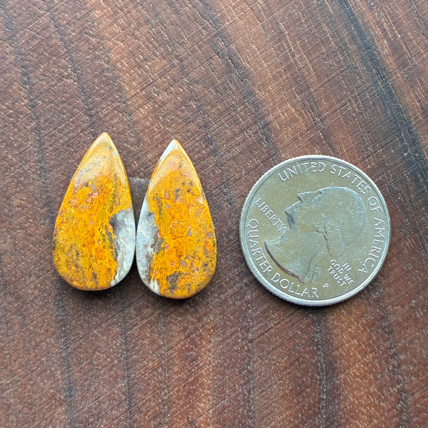 Bumblebee Jasper - Cabochon Pair - Rectangle - Oval - Teardrop