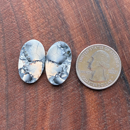 Maligano Jasper - Cabochon Pair - Oval - Teardrop