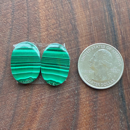Malachite - Cabochon Pair - Oval - Teardrop - Square - Round