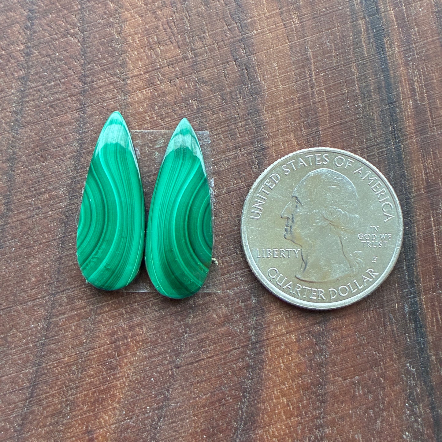 Malachite - Cabochon Pair - Oval - Teardrop - Square - Round