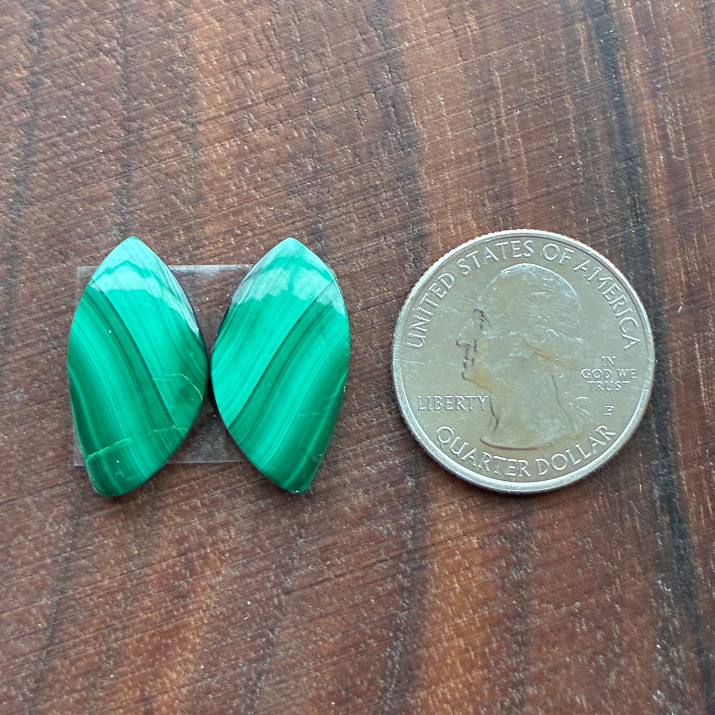 Malachite - Cabochon Pair - Oval - Teardrop - Square - Round
