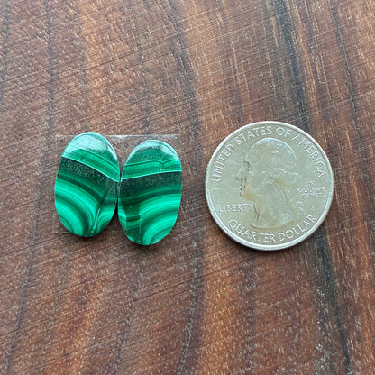 Malachite - Cabochon Pair - Oval - Teardrop - Square - Round
