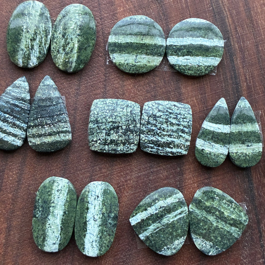 Swiss Opal - Cabochon Pairs - Oval - Square - Round - Teardrop