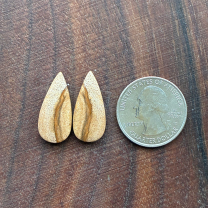 Picture Jasper - Cabochon Pair - Oval - Teardrop - Square - coffin