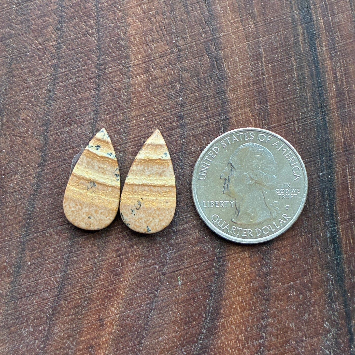 Picture Jasper - Cabochon Pair - Oval - Teardrop - Square - coffin