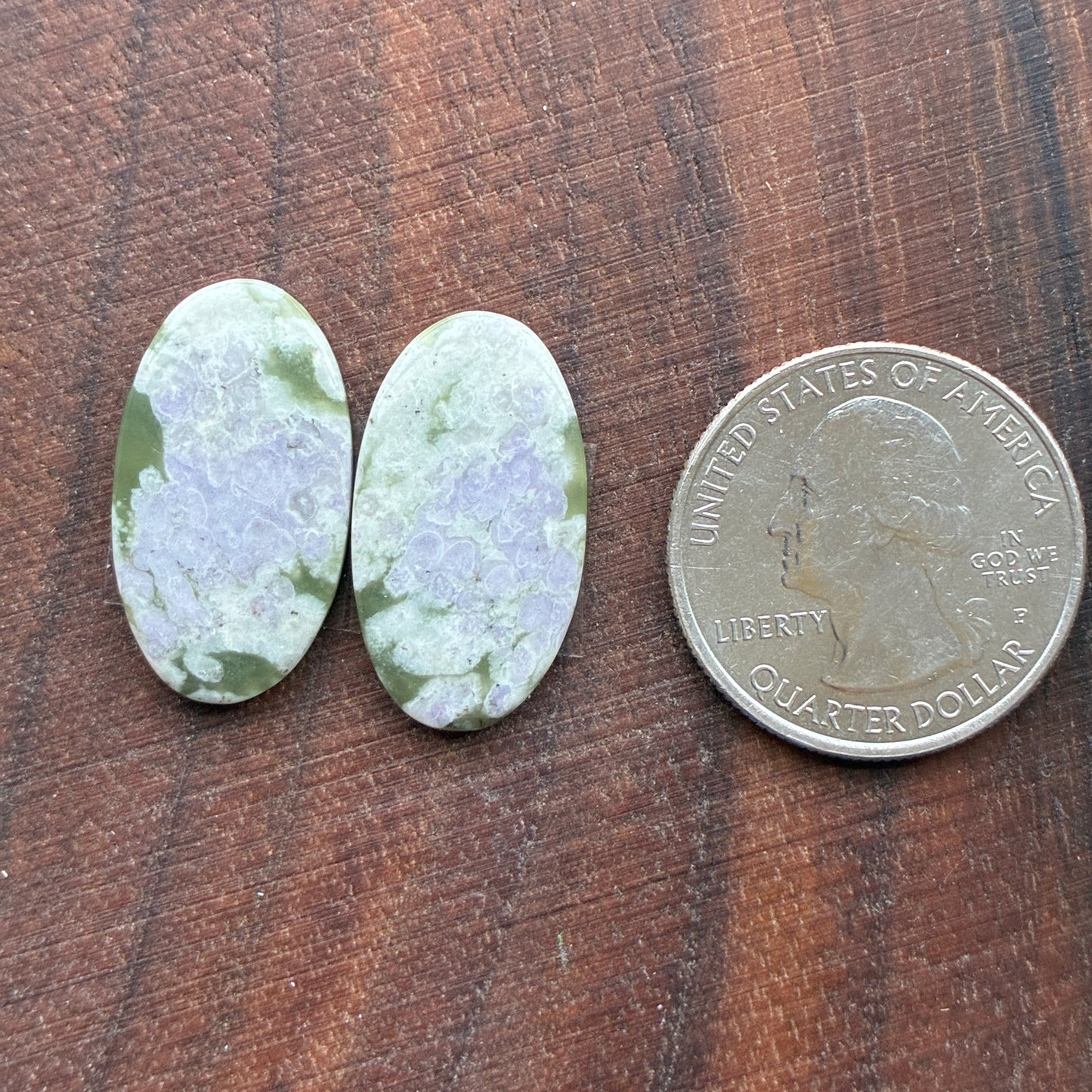 Peace Jade - Cabochon Pair - Oval - Teardrop - Square