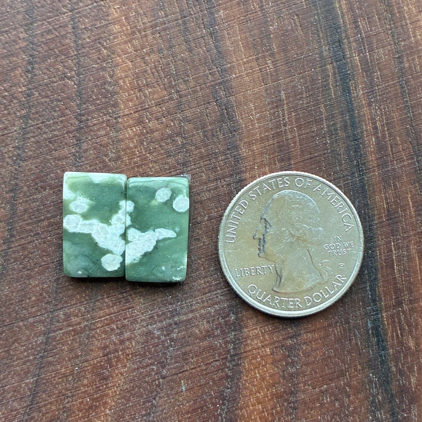 Peace Jade - Cabochon Pair - Oval - Teardrop - Square