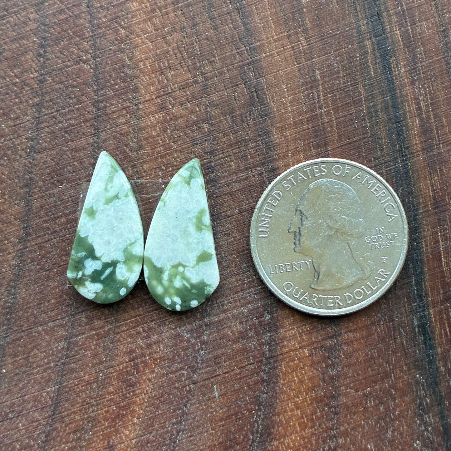 Peace Jade - Cabochon Pair - Oval - Teardrop - Square