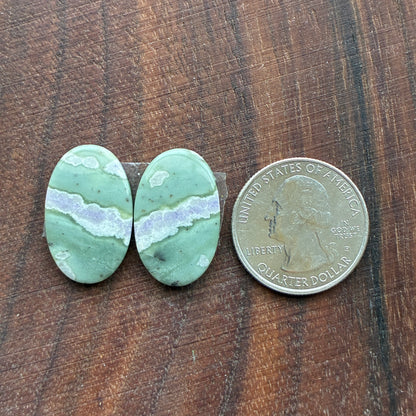 Peace Jade - Cabochon Pair - Oval - Teardrop - Square