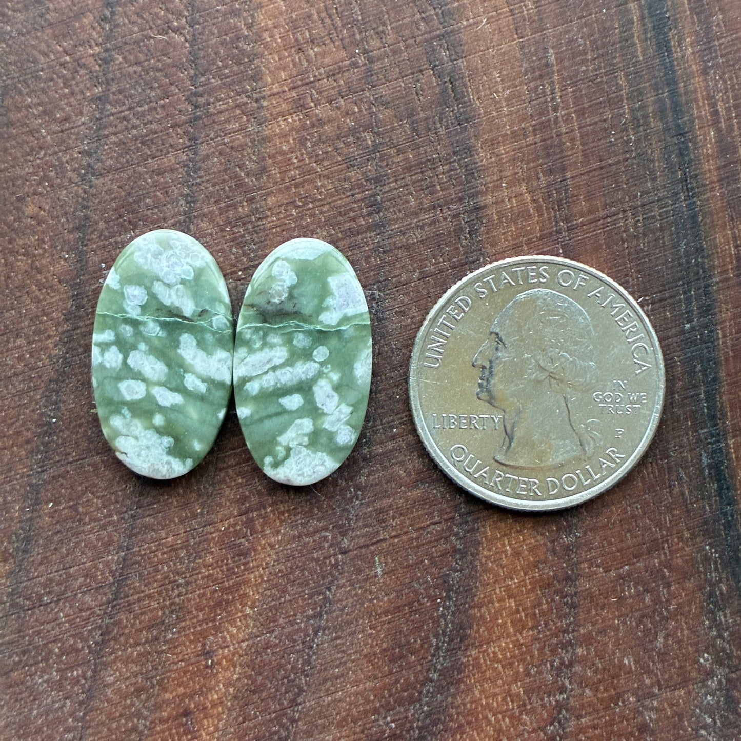 Peace Jade - Cabochon Pair - Oval - Teardrop - Square