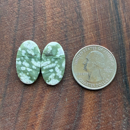 Peace Jade - Cabochon Pair - Oval - Teardrop - Square