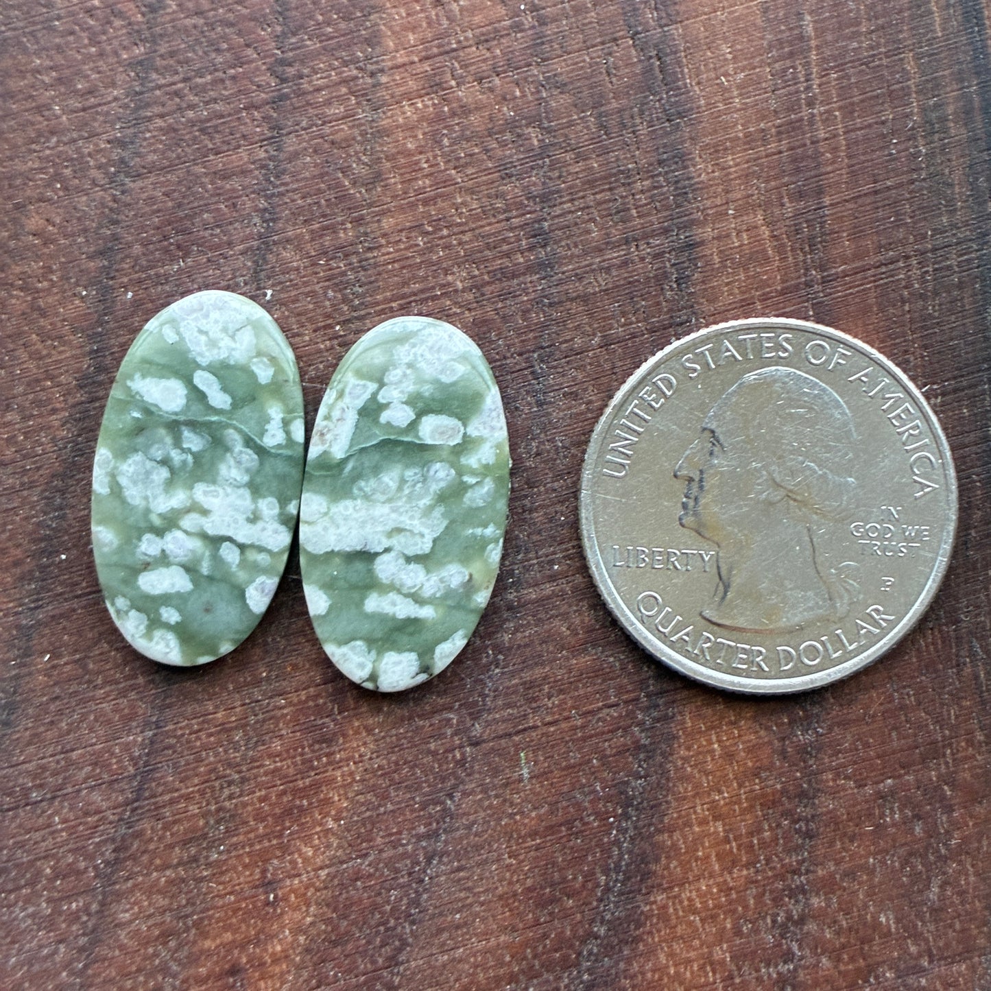 Peace Jade - Cabochon Pair - Oval - Teardrop - Square