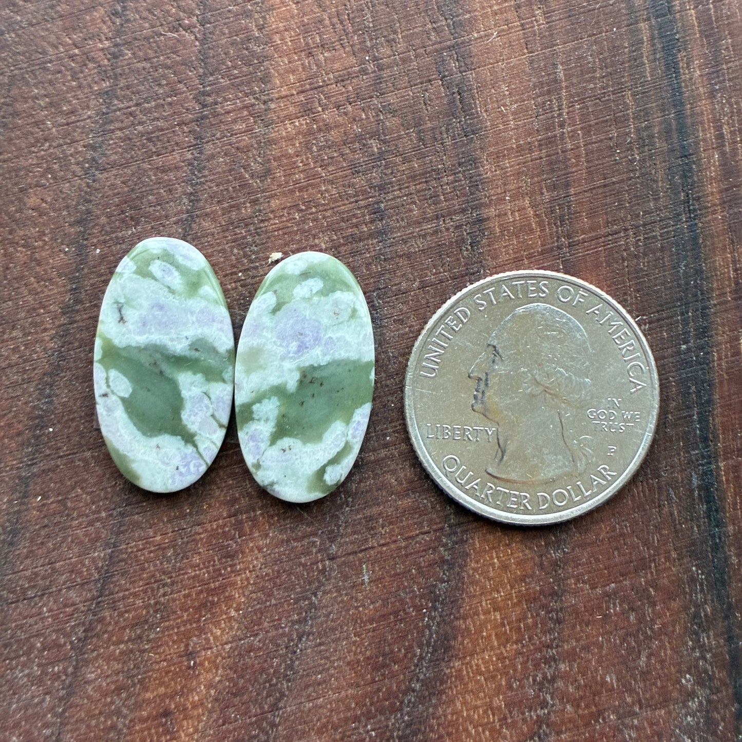 Peace Jade - Cabochon Pair - Oval - Teardrop - Square