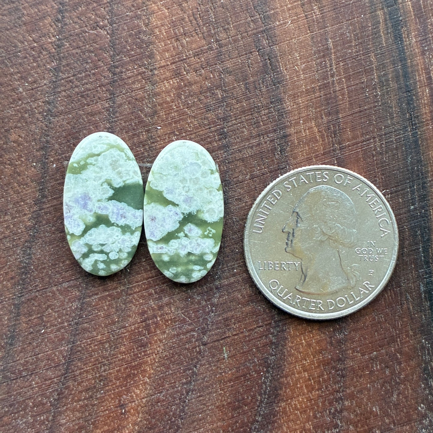 Peace Jade - Cabochon Pair - Oval - Teardrop - Square