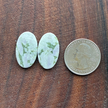Peace Jade - Cabochon Pair - Oval - Teardrop - Square