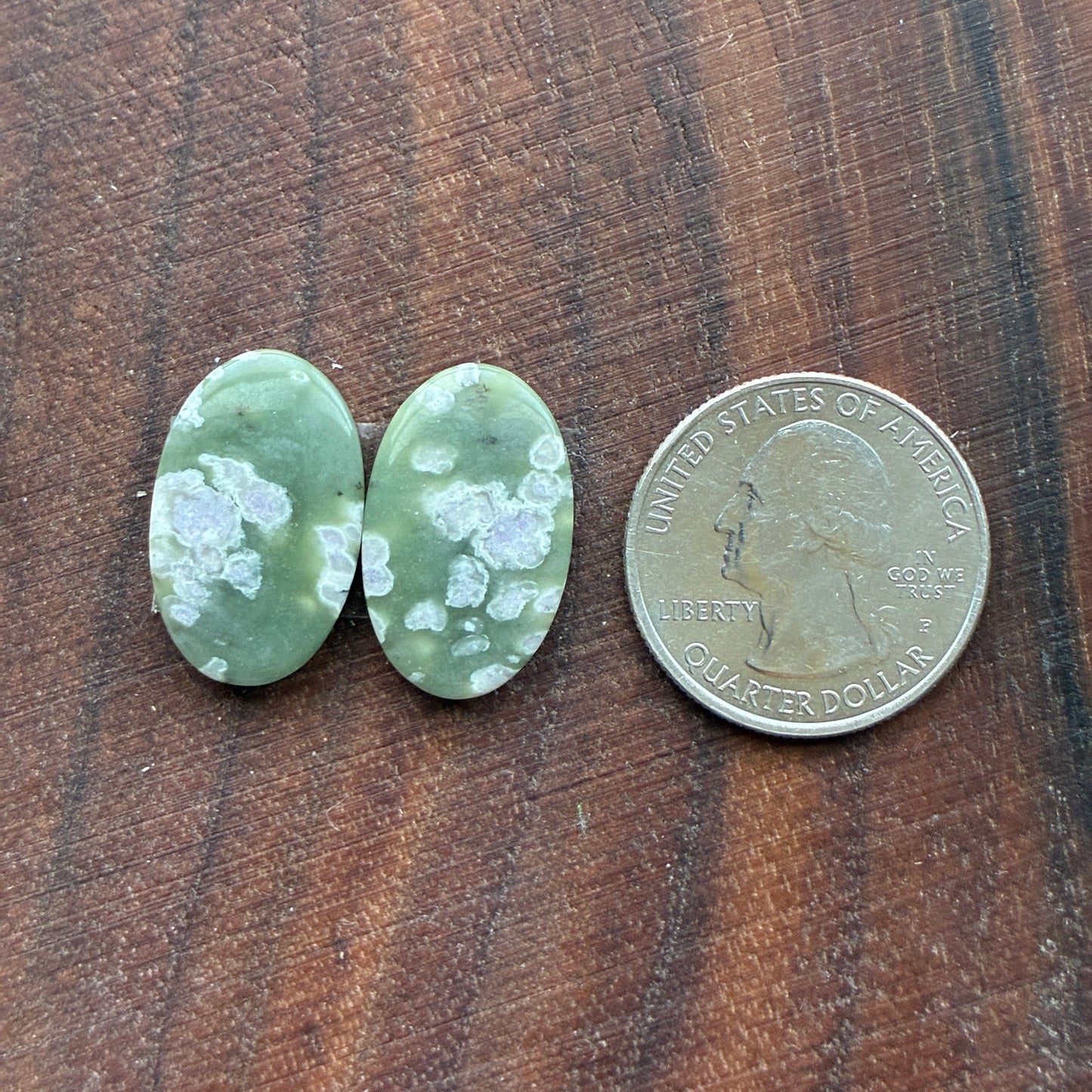 Peace Jade - Cabochon Pair - Oval - Teardrop - Square