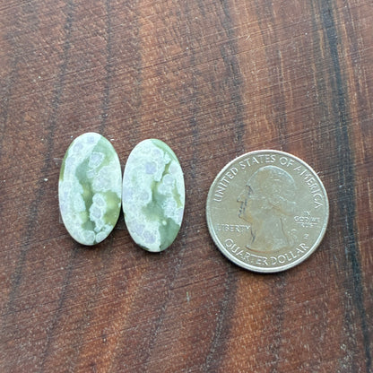 Peace Jade - Cabochon Pair - Oval - Teardrop - Square