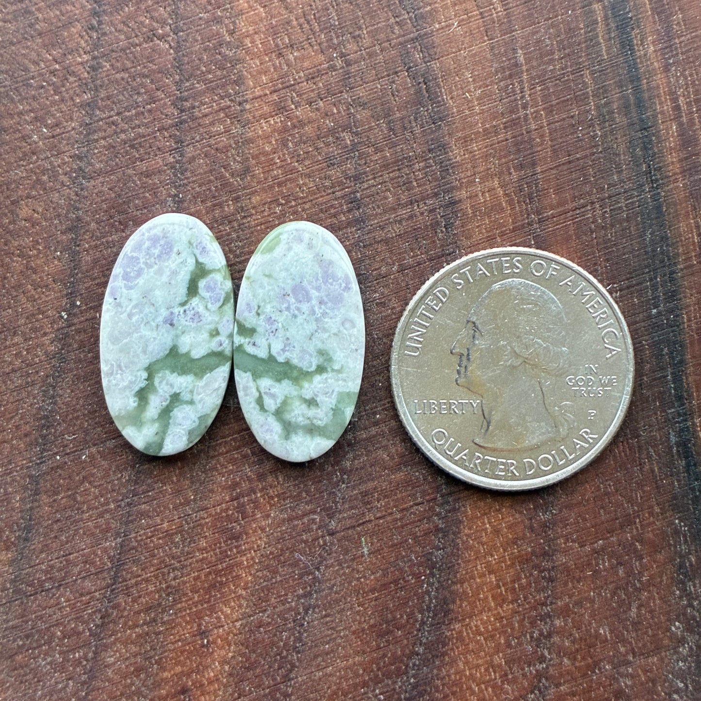Peace Jade - Cabochon Pair - Oval - Teardrop - Square