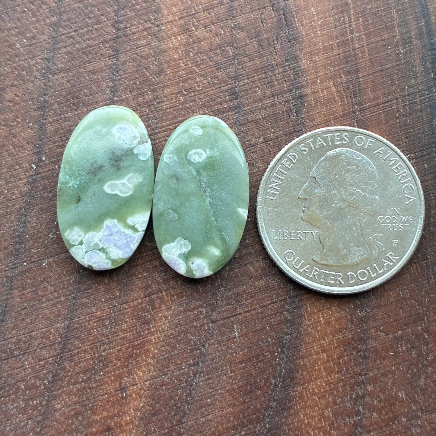 Peace Jade - Cabochon Pair - Oval - Teardrop - Square