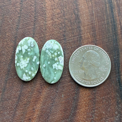 Peace Jade - Cabochon Pair - Oval - Teardrop - Square