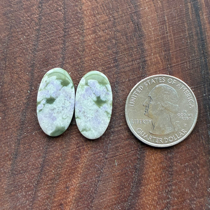 Peace Jade - Cabochon Pair - Oval - Teardrop - Square