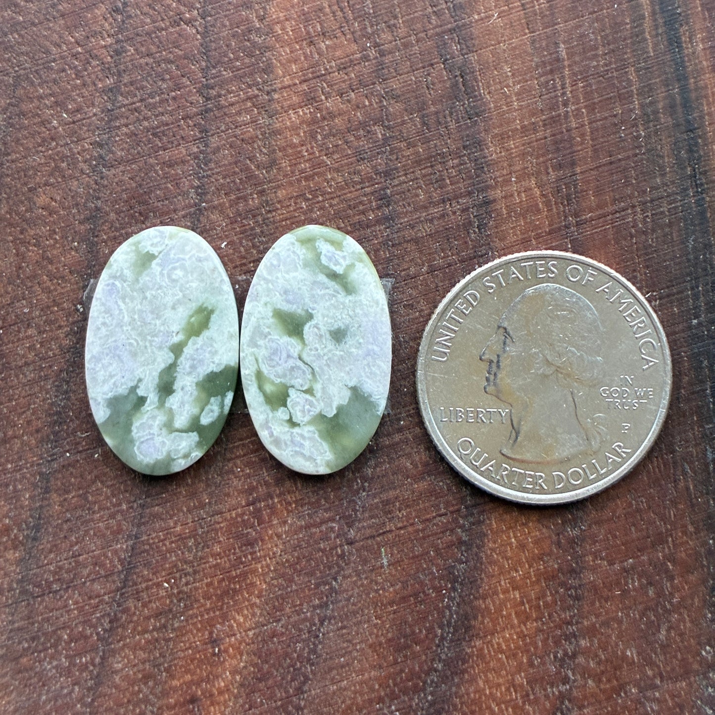 Peace Jade - Cabochon Pair - Oval - Teardrop - Square