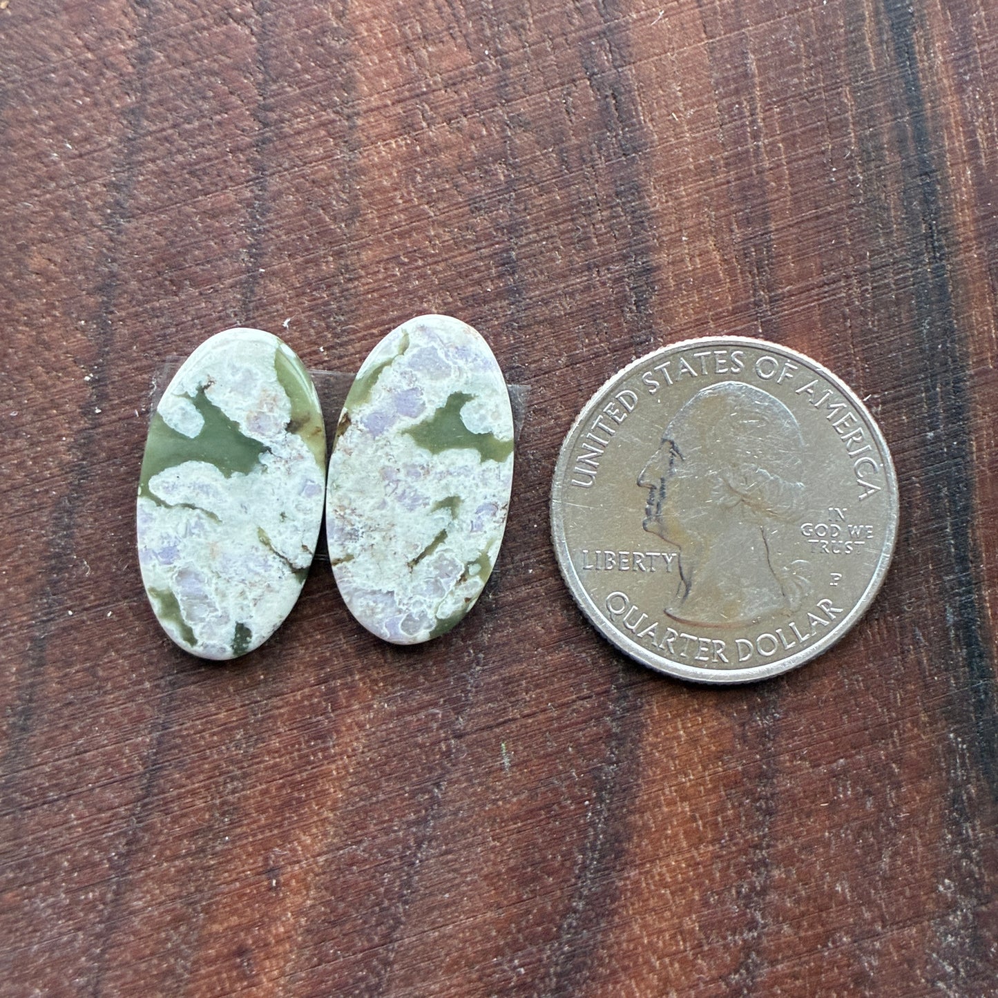 Peace Jade - Cabochon Pair - Oval - Teardrop - Square