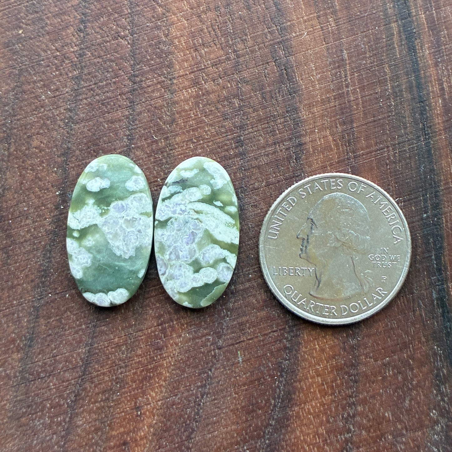 Peace Jade - Cabochon Pair - Oval - Teardrop - Square