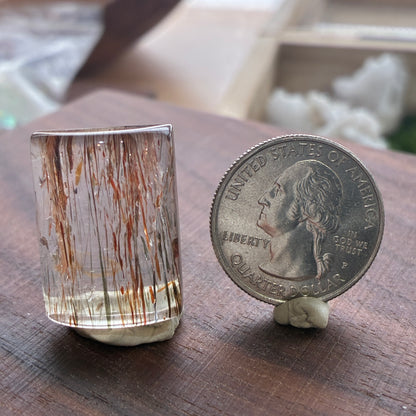 Rutilated Quartz - Cabochon - Teardrop - Rectangle