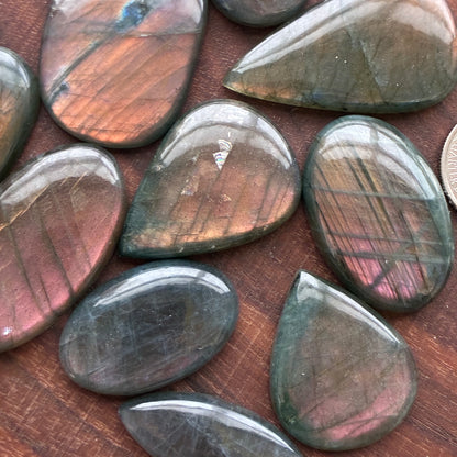 Sunset Labradorite - Cabochon - Teardrop - Oval - Square