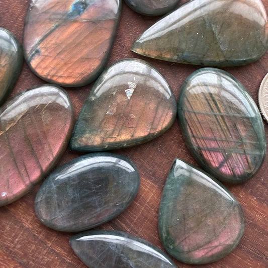Sunset Labradorite - Cabochon - Teardrop - Oval - Square