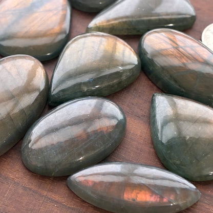 Sunset Labradorite - Cabochon - Teardrop - Oval - Square