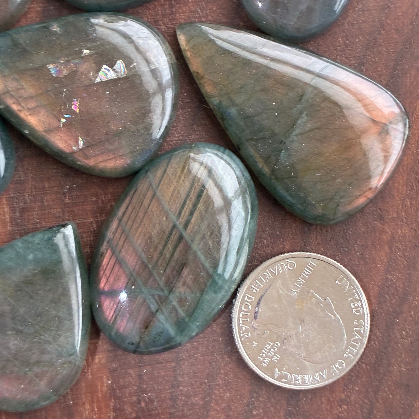 Sunset Labradorite - Cabochon - Teardrop - Oval - Square