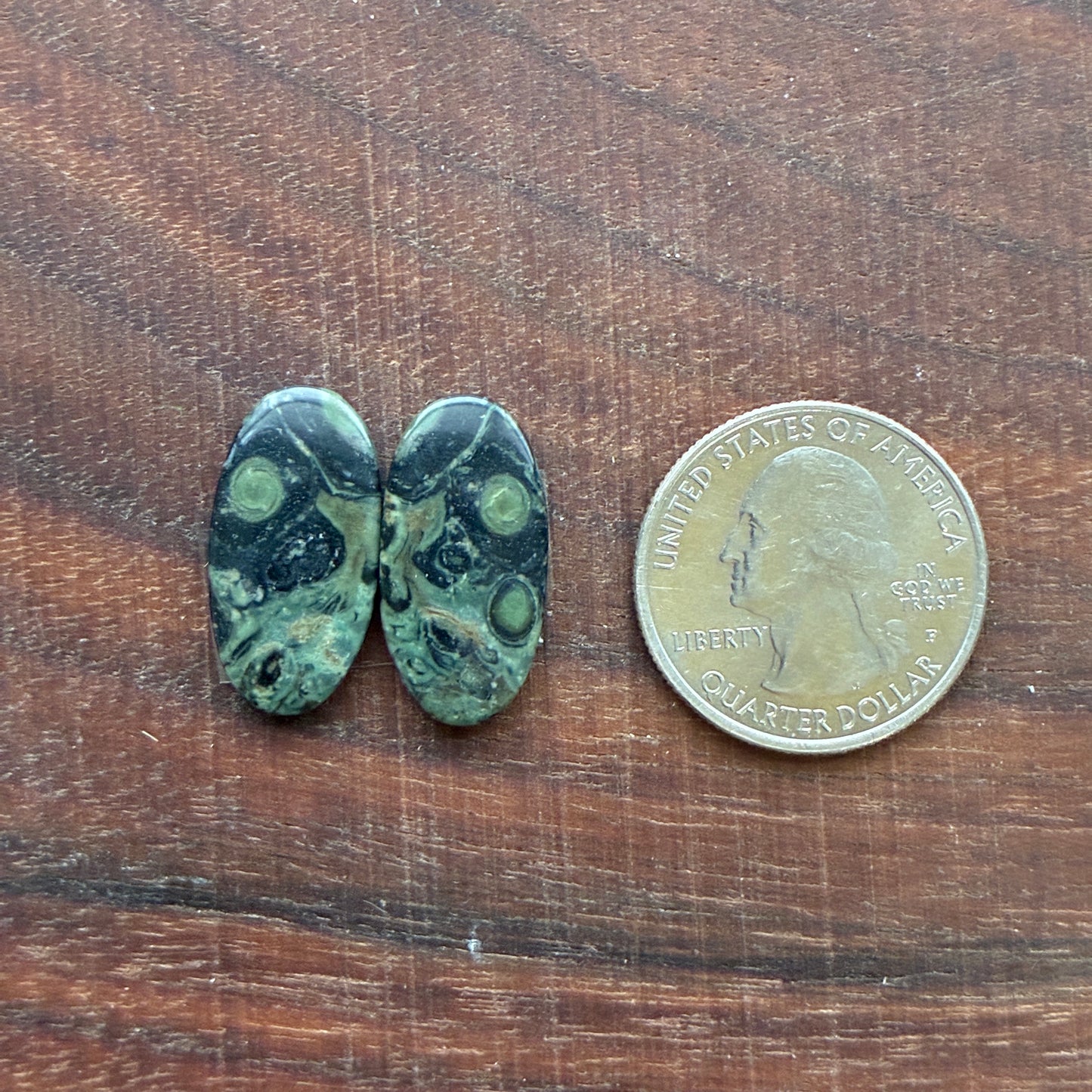Kambaba Jasper - Cabochon Pair - Oval - Coffin - Rectangle - Teardrop - Round