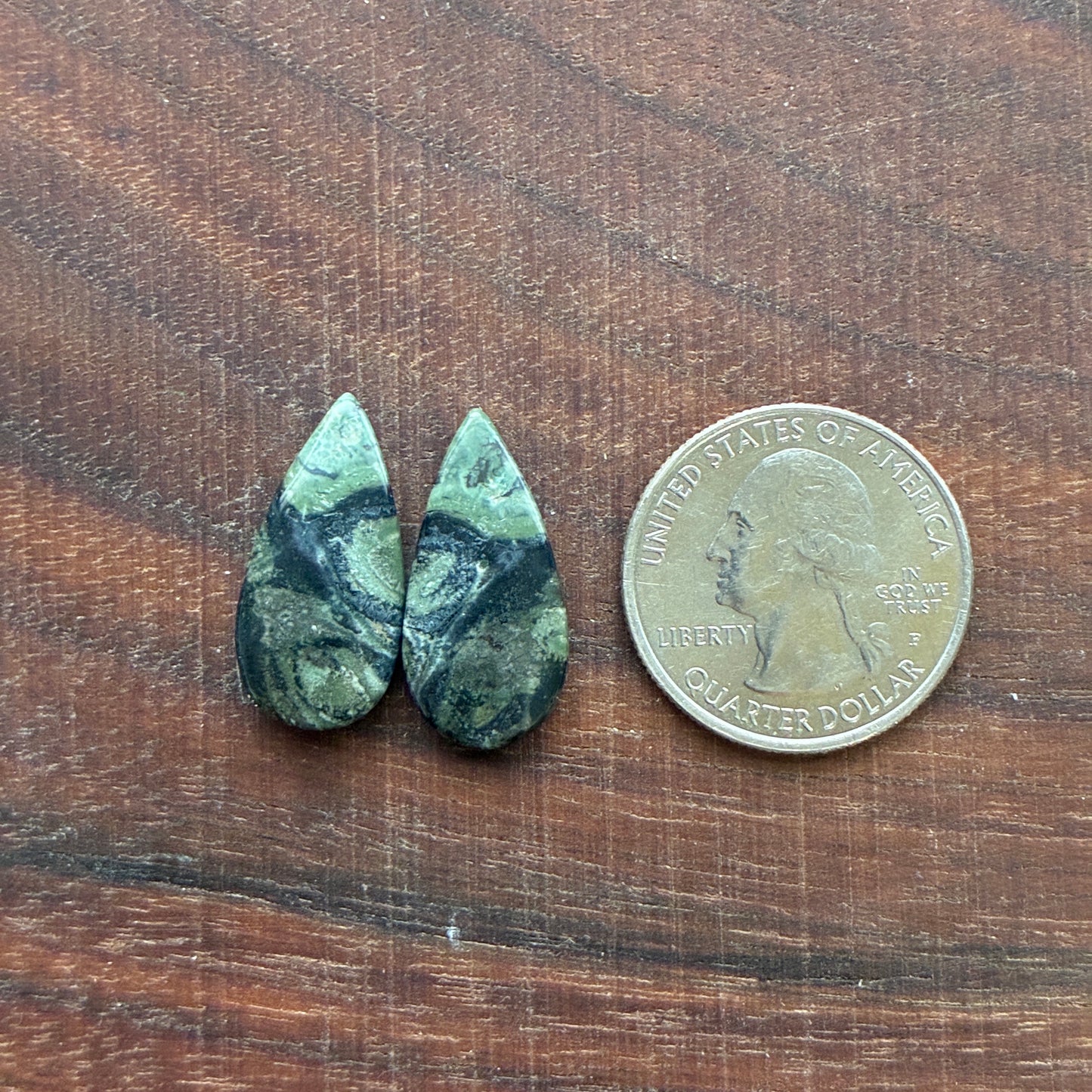 Kambaba Jasper - Cabochon Pair - Oval - Coffin - Rectangle - Teardrop - Round