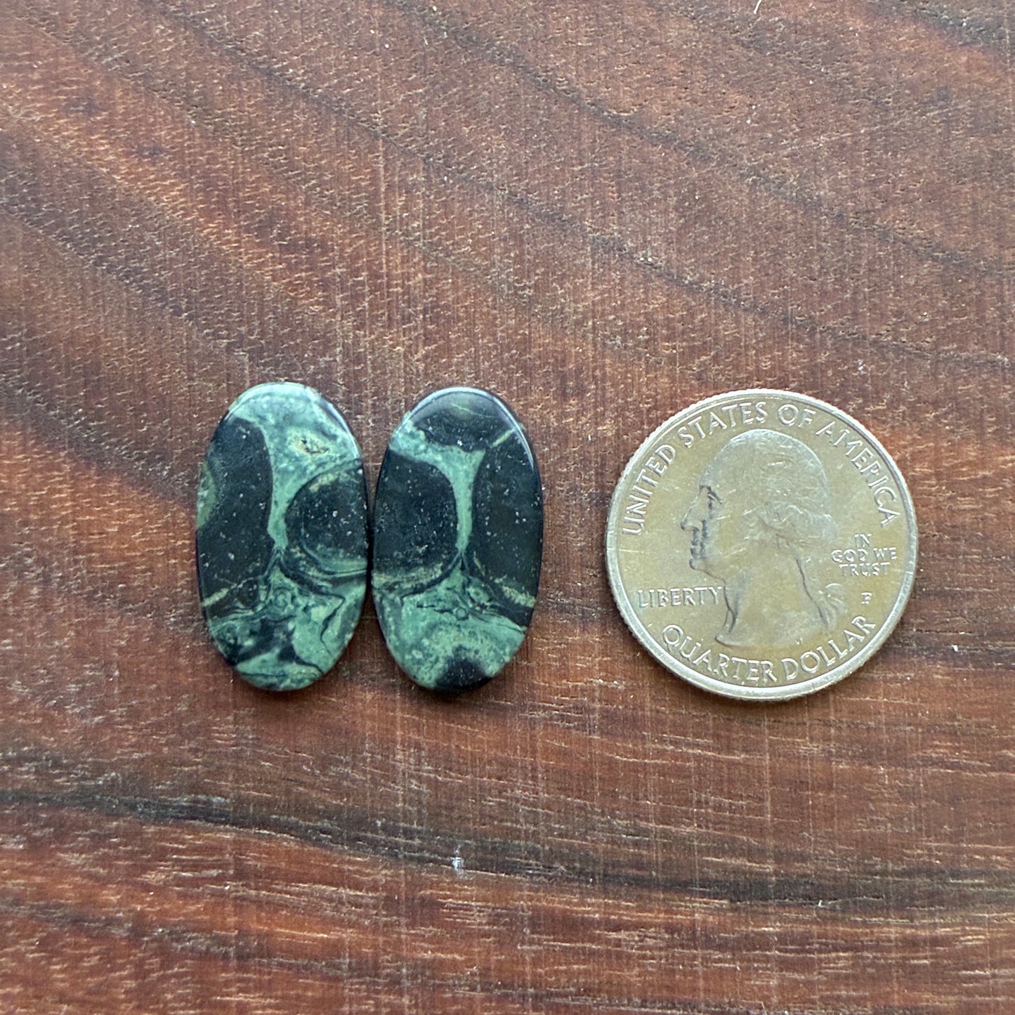 Kambaba Jasper - Cabochon Pair - Oval - Coffin - Rectangle - Teardrop - Round