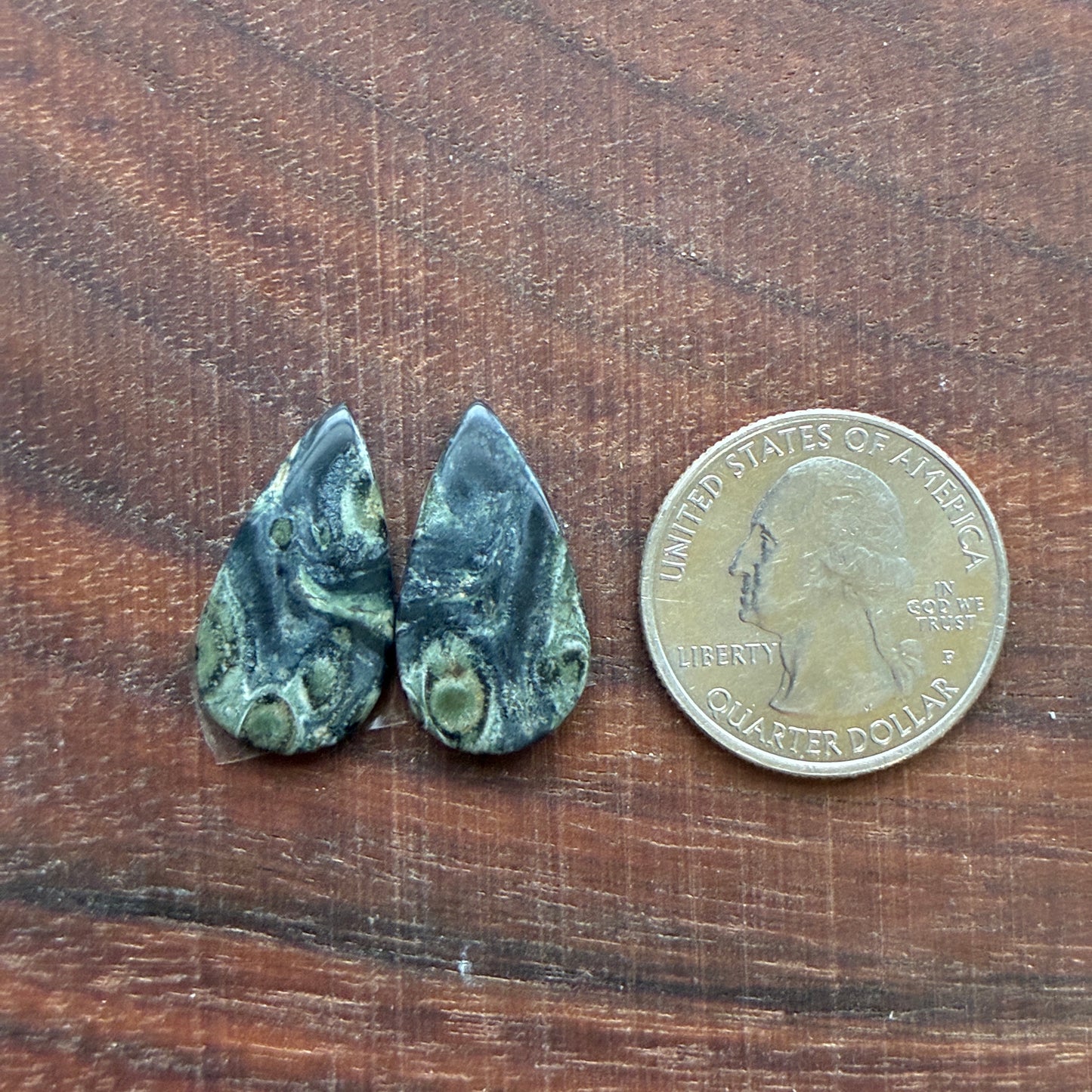 Kambaba Jasper - Cabochon Pair - Oval - Coffin - Rectangle - Teardrop - Round